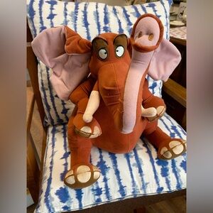 Vintage Disney Store Large 16" Tarzan Tantor The Elephant Plush Toy Sitting Doll